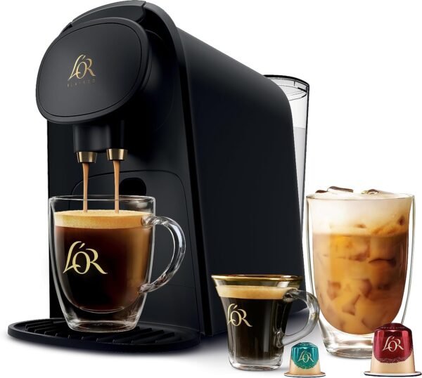 Barista Single-Serve Coffee and Espresso Machine Combo, Black