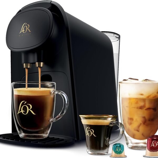 Barista Single-Serve Coffee and Espresso Machine Combo, Black