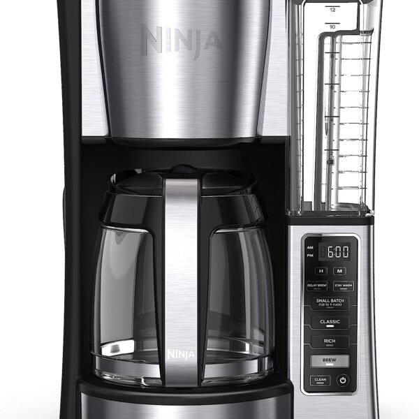 Ninja CE251 Programmable Brewer, with 12-cup Glass Carafe, Black and Stainless Steel Finish