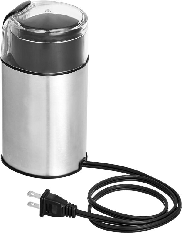 Amazon Basics Stainless Steel Electric Coffee Bean Grinder