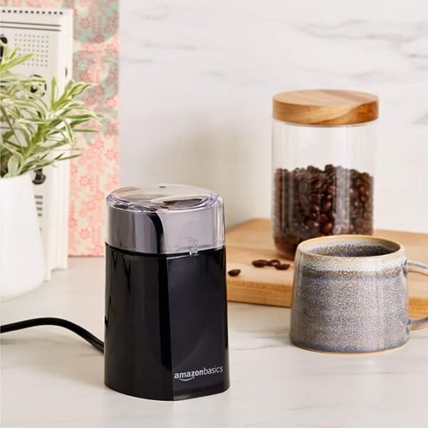 Amazon Basics Stainless Steel Electric Coffee Bean Grinder