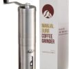 JavaPresse Manual Coffee Grinder — Stainless Steel Manual Conical Burr Coffee Bean Grinder