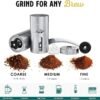 JavaPresse Manual Coffee Grinder — Stainless Steel Manual Conical Burr Coffee Bean Grinder