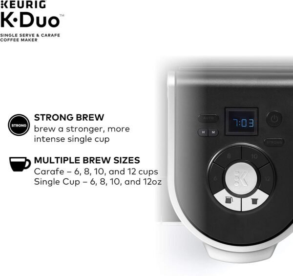 Keurig K-Duo Single Serve K-Cup Pod & Carafe Coffee Maker, Black