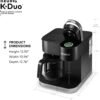 Keurig K-Duo Single Serve K-Cup Pod & Carafe Coffee Maker, Black