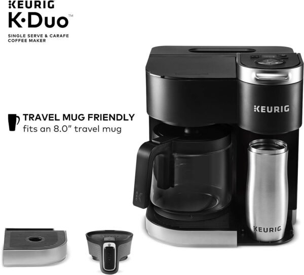 Keurig K-Duo Single Serve K-Cup Pod & Carafe Coffee Maker, Black