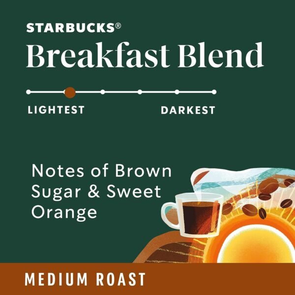 Starbucks Breakast Blend Medium Roast Ground Coffee