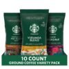 Starbucks Ground Coffee Variety Pack—Dark, Medium, Starbucks Blonde Roast—100% Arabica