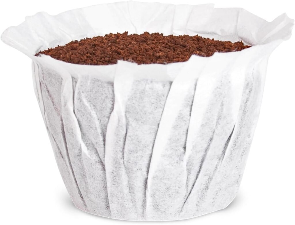 Cafe Filters Paper Liners for Reusable K Cup Coffee Pods by Perfect Pod - Fits All Brands, Compatible With All Refillable Capsules - Disposable Paper Filters (200-Ct)