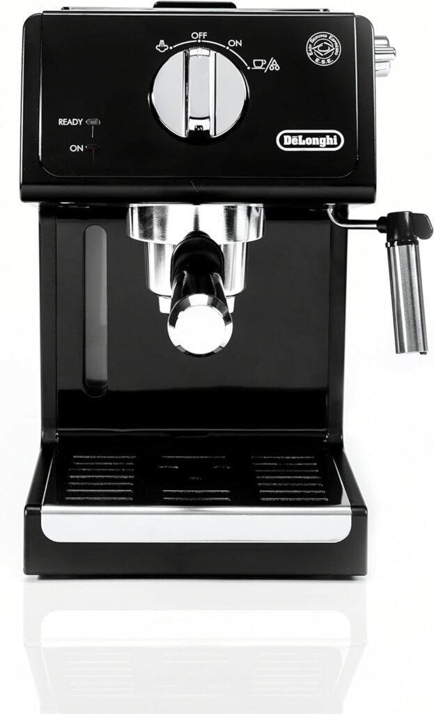 DeLonghi Bar Pump Espresso and Cappuccino Machine, 15, Stainless Steel