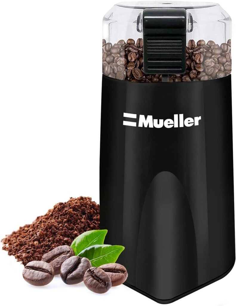 Mueller HyperGrind Precision Electric Spice/Coffee Grinder Mill with Large Grinding Capacity and Powerful Motor also for Spices, Herbs, Nuts, Grains, Black