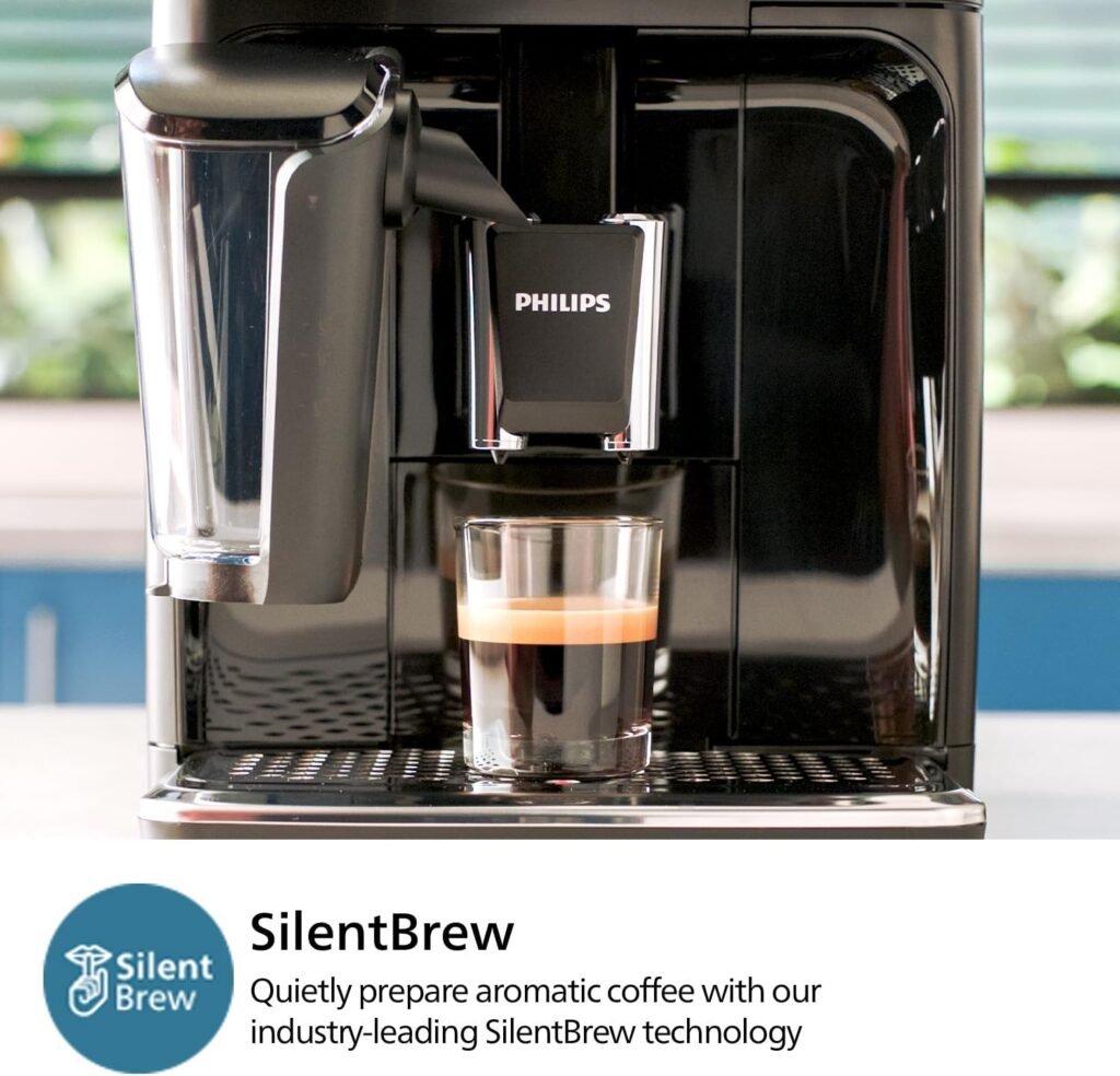 Philips 3200 Series Fully Automatic Espresso Machine - LatteGo Milk Frother  Iced Coffee, 5 Coffee Varieties, Intuitive Touch Display, Black, (EP3241/74)