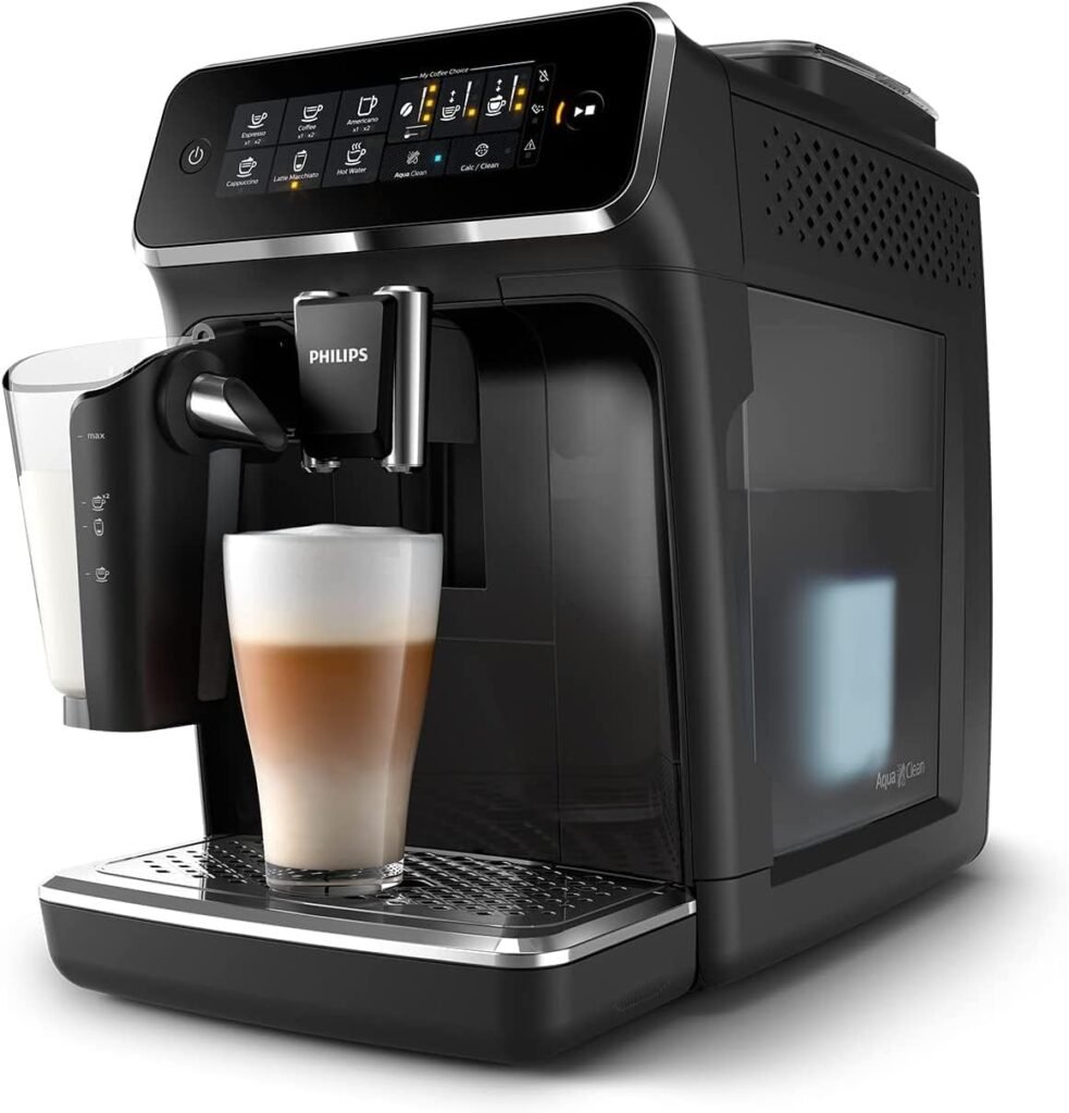 Philips 3200 Series Fully Automatic Espresso Machine w/ LatteGo, Black, EP3241/54